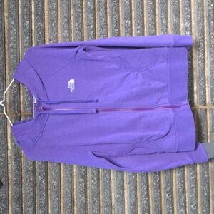North Face Purple Zip Hoodie
